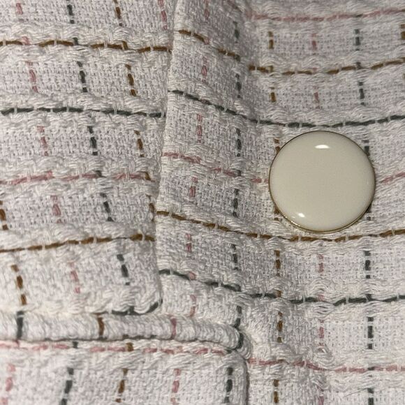 NWT Veronica Beard DIEGO DICKEY JACKET
COLOR IVORY MULTI Tweed Dickey Size 14 - Picture 15 of 16
